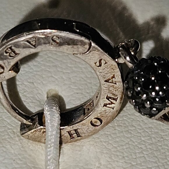 Thomas Sabo sterling silver skull earrings 925 blackened, black zirconium - Picture 14 of 16